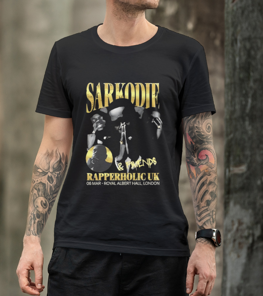 Sarkodie And Friends Rapperholic UK Made Of Black London 2015 T-Shirt