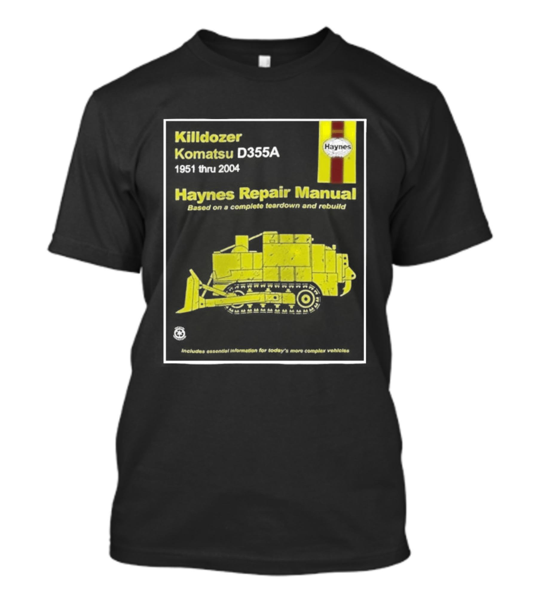 Killdozer Komatsu D355A Haynes Manual 2004 Colorado Rampage Event T-Shirt