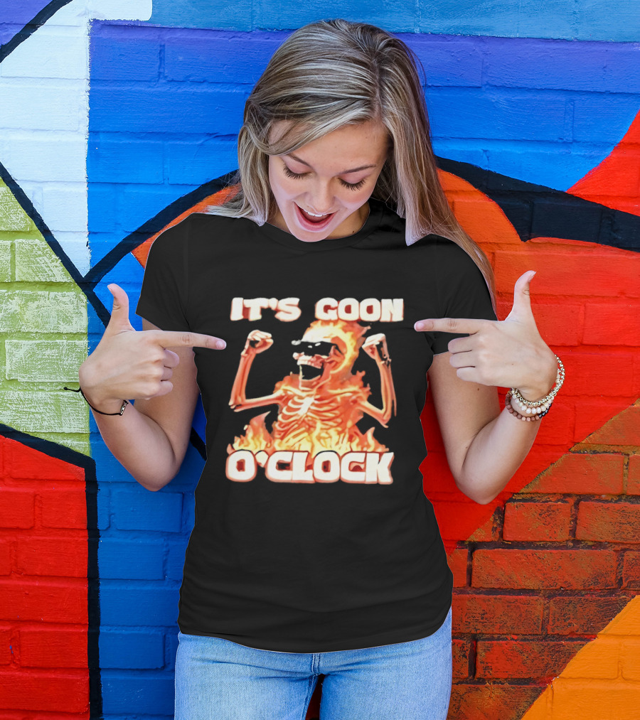 It's Goon O' Flaming Skeleton Fist Pump T-Shirt