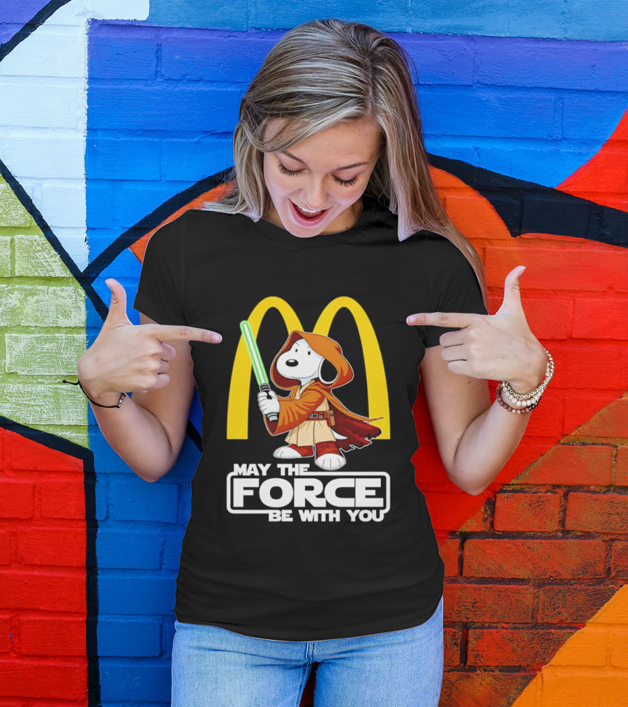 May The Force Be With You Snoopy Jedi McDonald's T-Shirt