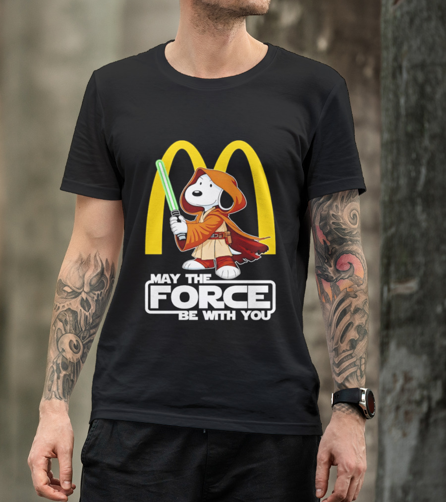 May The Force Be With You Snoopy Jedi McDonald's T-Shirt