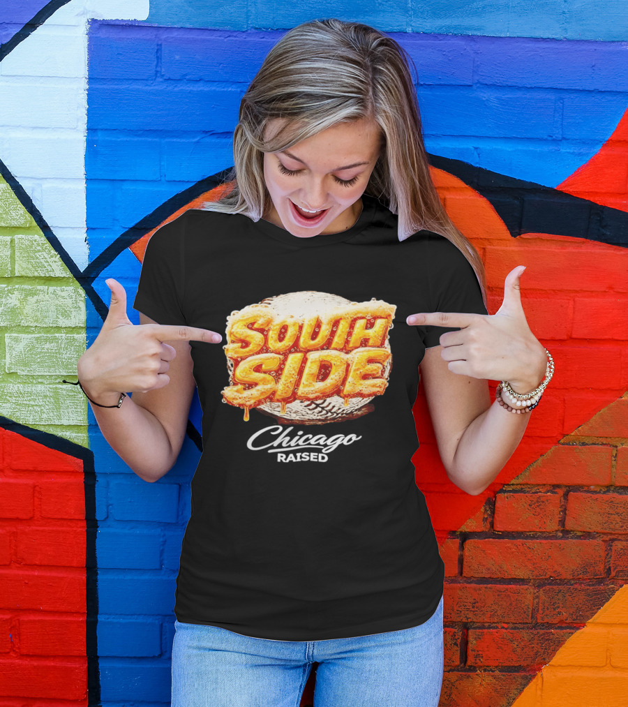 South Side Chicago Raised Baseball T-Shirt