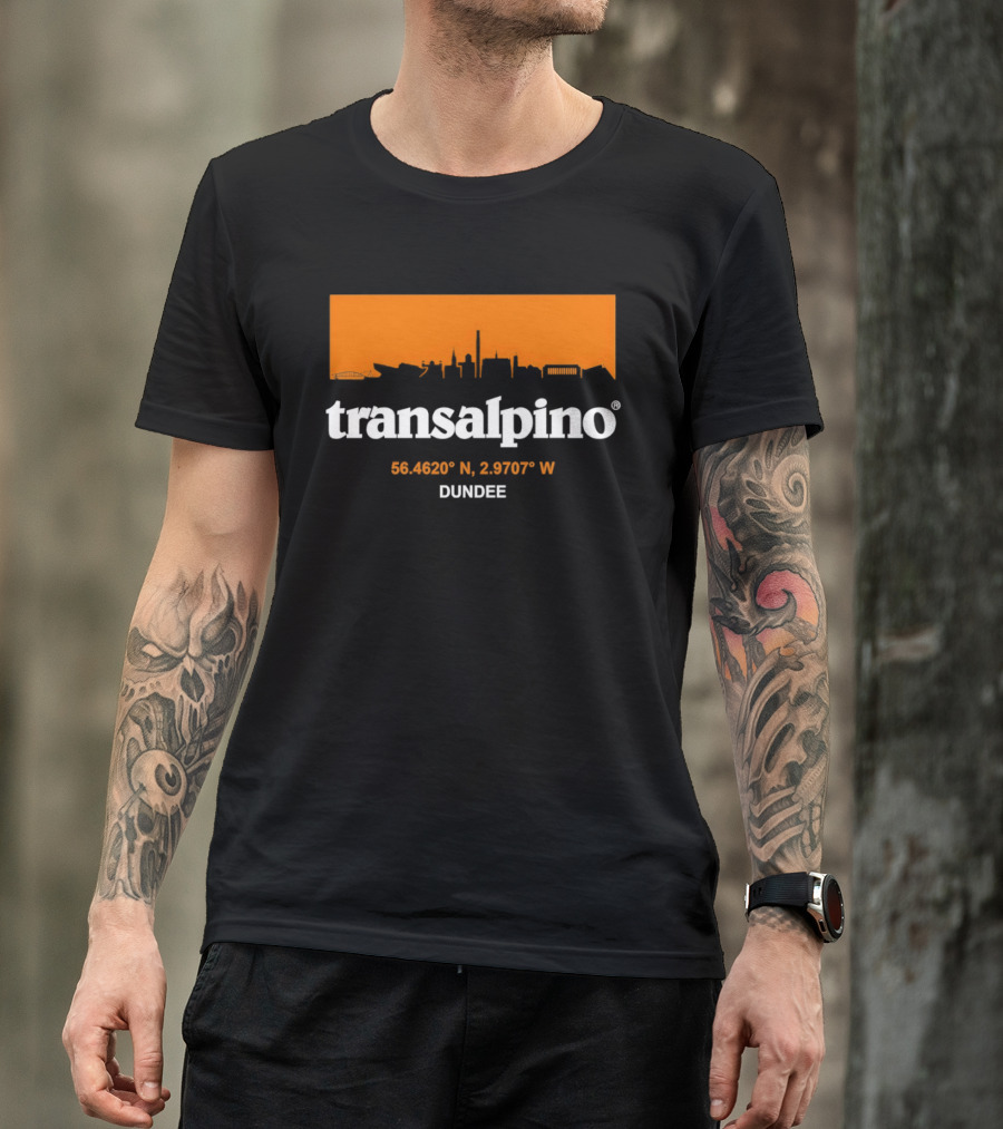 Transalpino Dundee Skyline 56.4691° N 2.9707° W T-Shirt