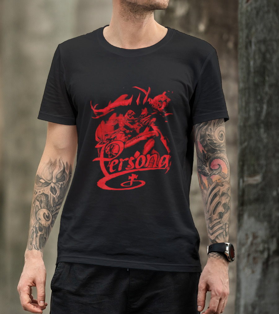 Persona Arsene Protagonist Red Gothic Anime T-Shirt