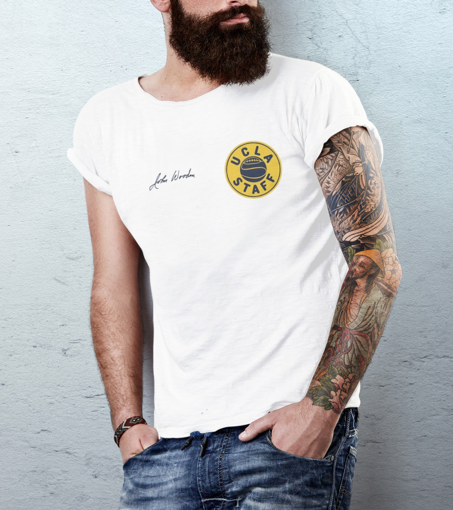 UCLA Staff Basketball John Wooden T-Shirt