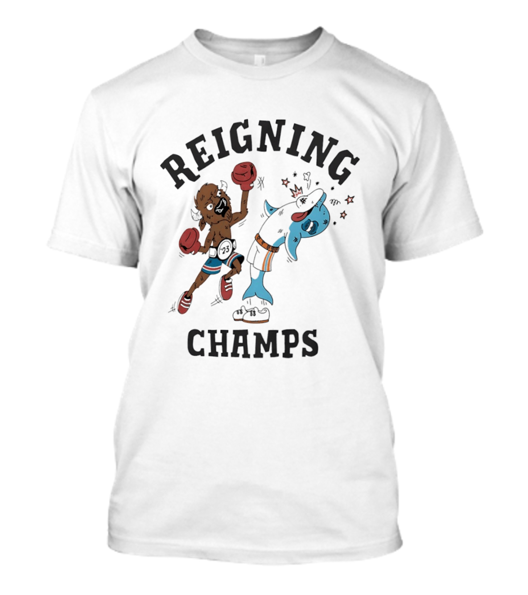 Reigning Champs Buffalo Vs Miami Boxing Showdown T-Shirt