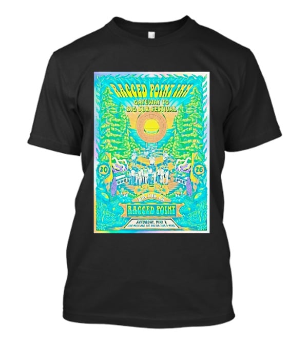 Ragged Point Inn Gateway To Big Sur Festival BBQ Pie Live Music Big Sur CA May 2 2026 T-Shirt