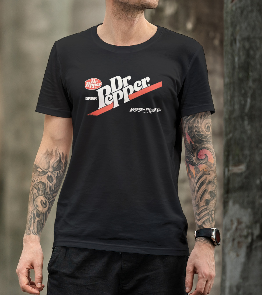 Dr Pepper Drink Japanese Katakana 70s T-Shirt