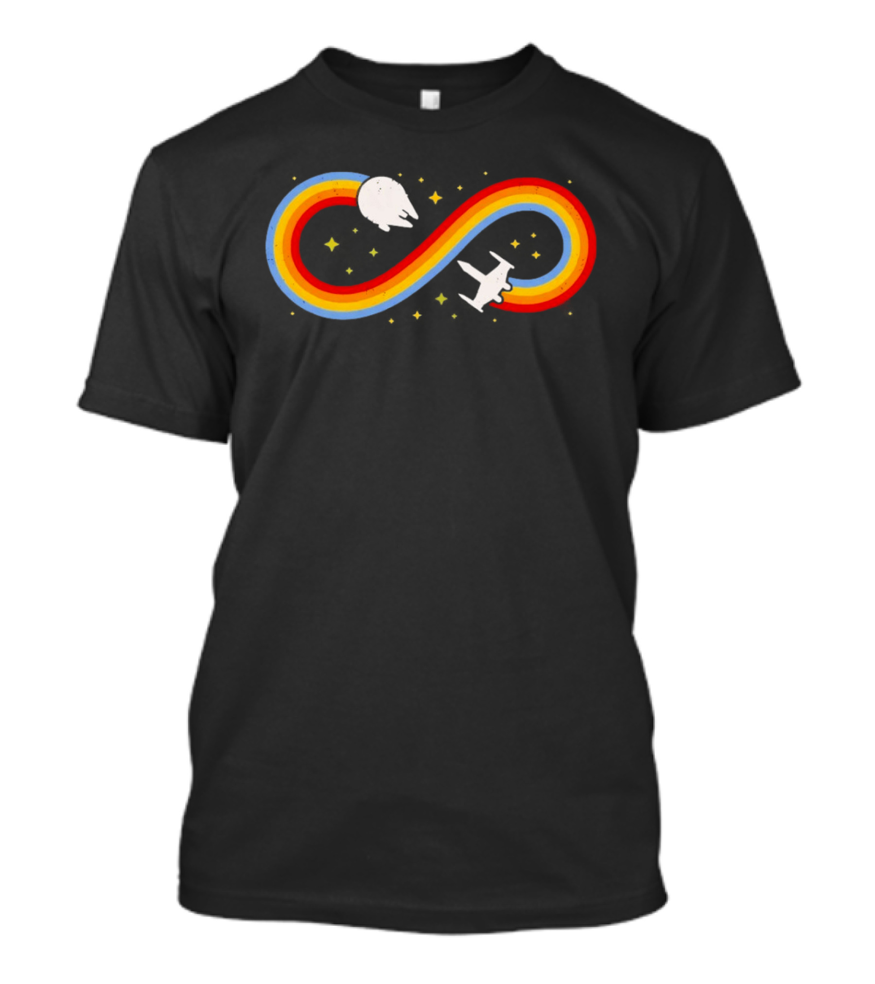 Endless Rainbow Infinity Space Journey T-Shirt
