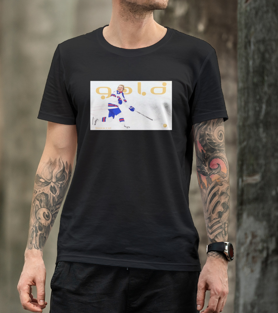 USA Hockey Jack Hughes Gold Medal 2026 Team Celebration T-Shirt