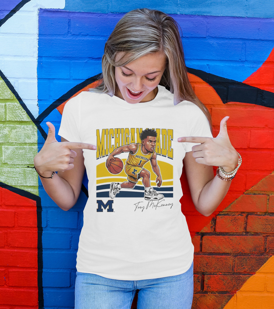 Trey McKenney Michigan Made Basketball Wolverines 2026 T-Shirt