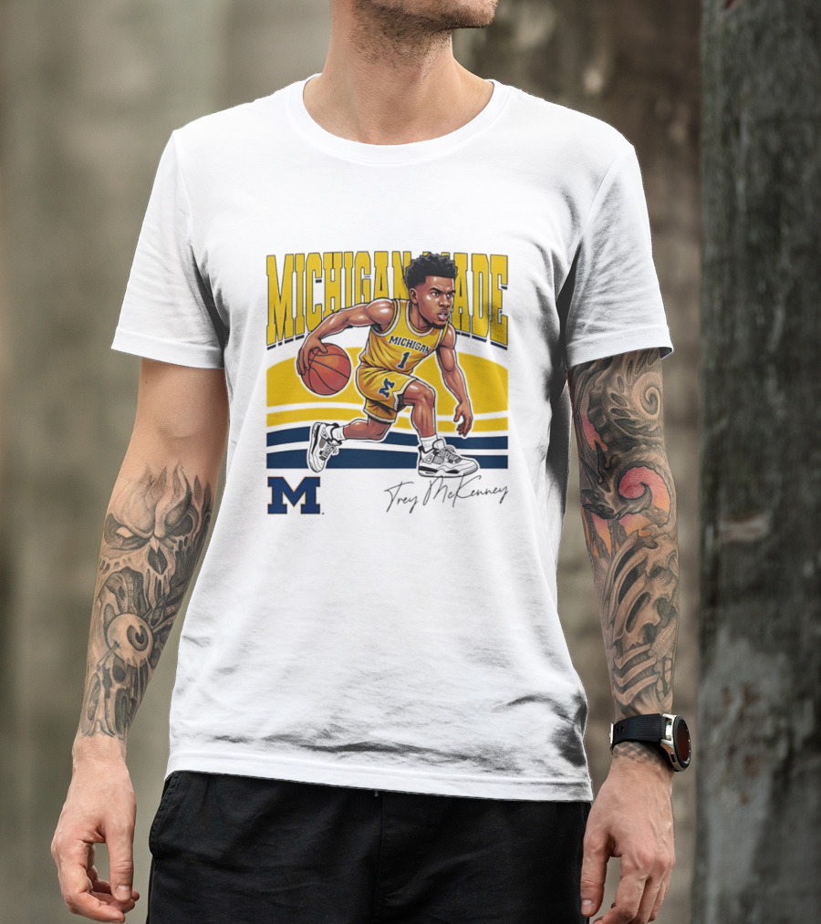 Trey McKenney Michigan Made Basketball Wolverines 2026 T-Shirt