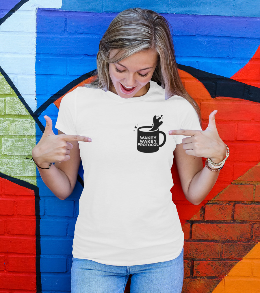 Wakey Wakey Protocol Coffee Spill Cup T-Shirt