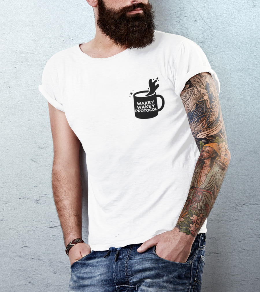 Wakey Wakey Protocol Coffee Spill Cup T-Shirt