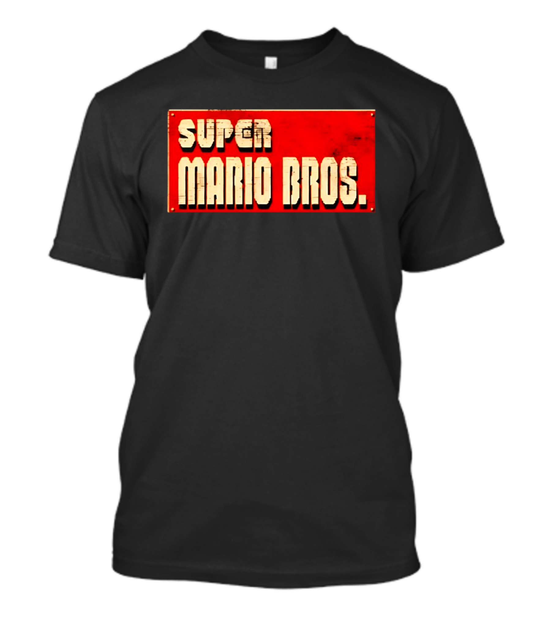 Super Mario Bros Iconic Title Sign T-Shirt