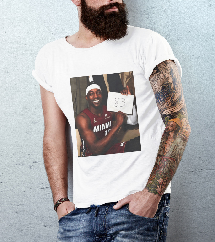 Bam Adebayo 83 Points Miami Heat Tribute NBA Legend Wilt Chamberlain T-Shirt