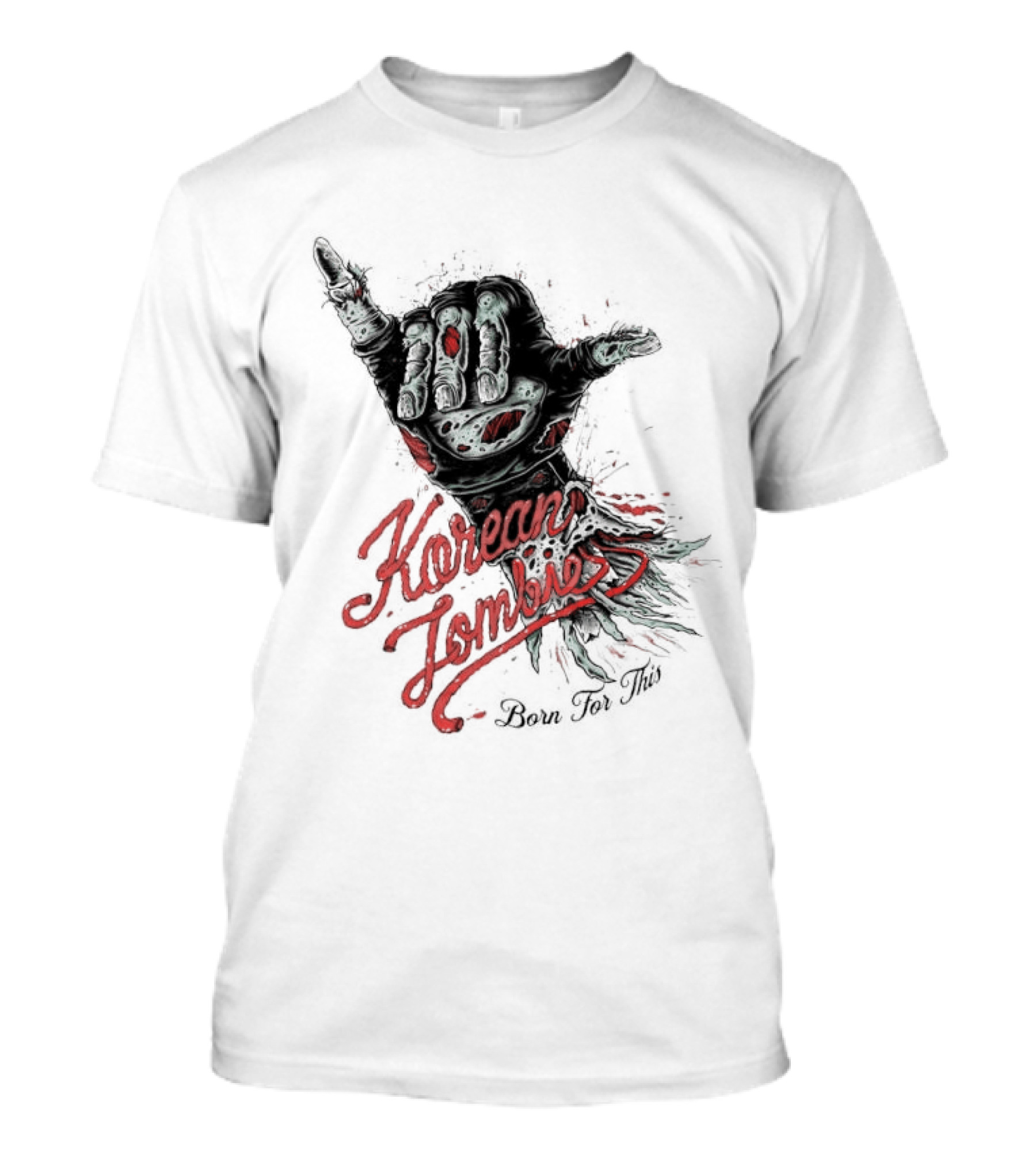 Korean Zombie Born For This Hand T-Shirt