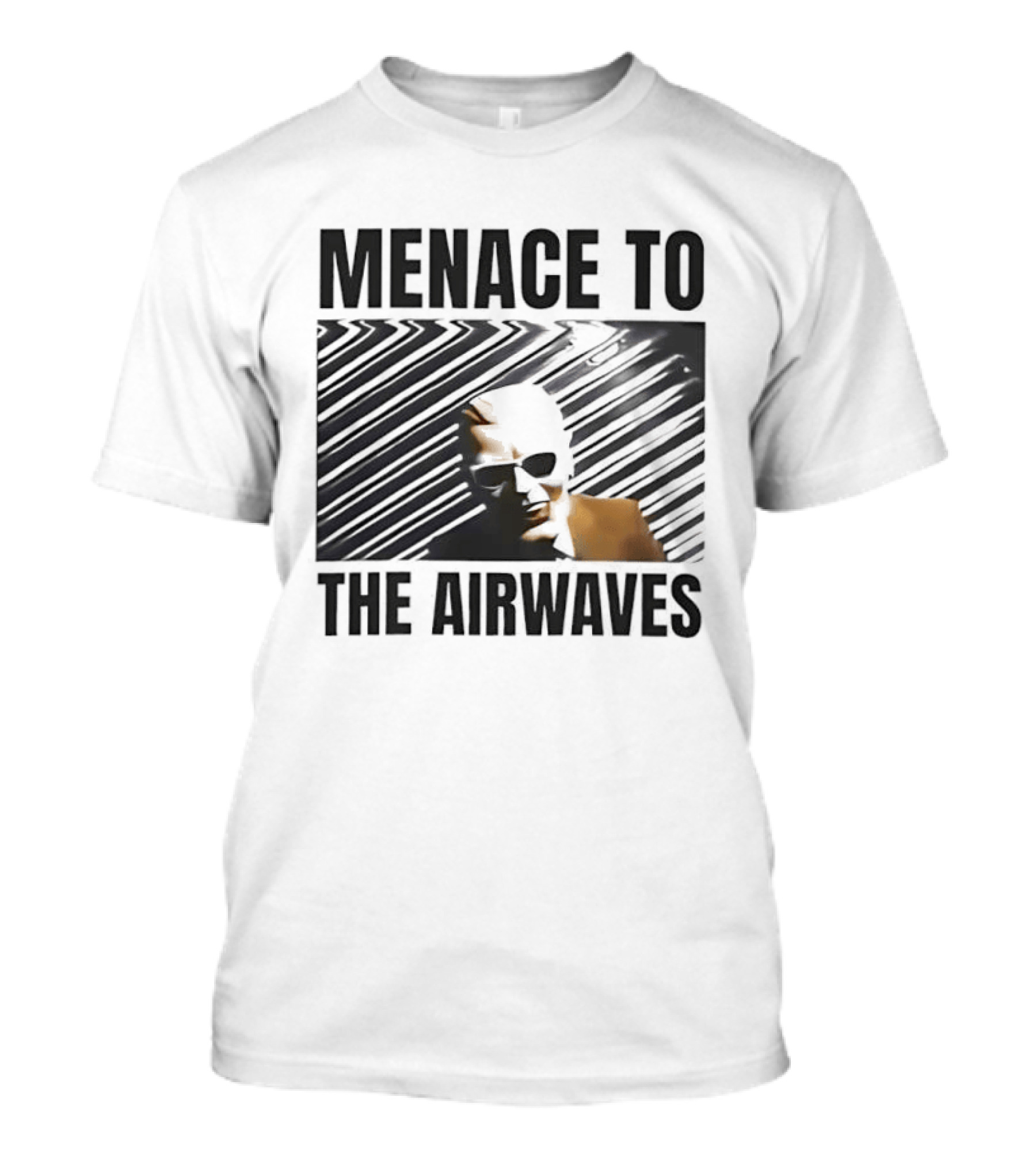Menace To The Airwaves Distorted Radio Broadcast T-Shirt