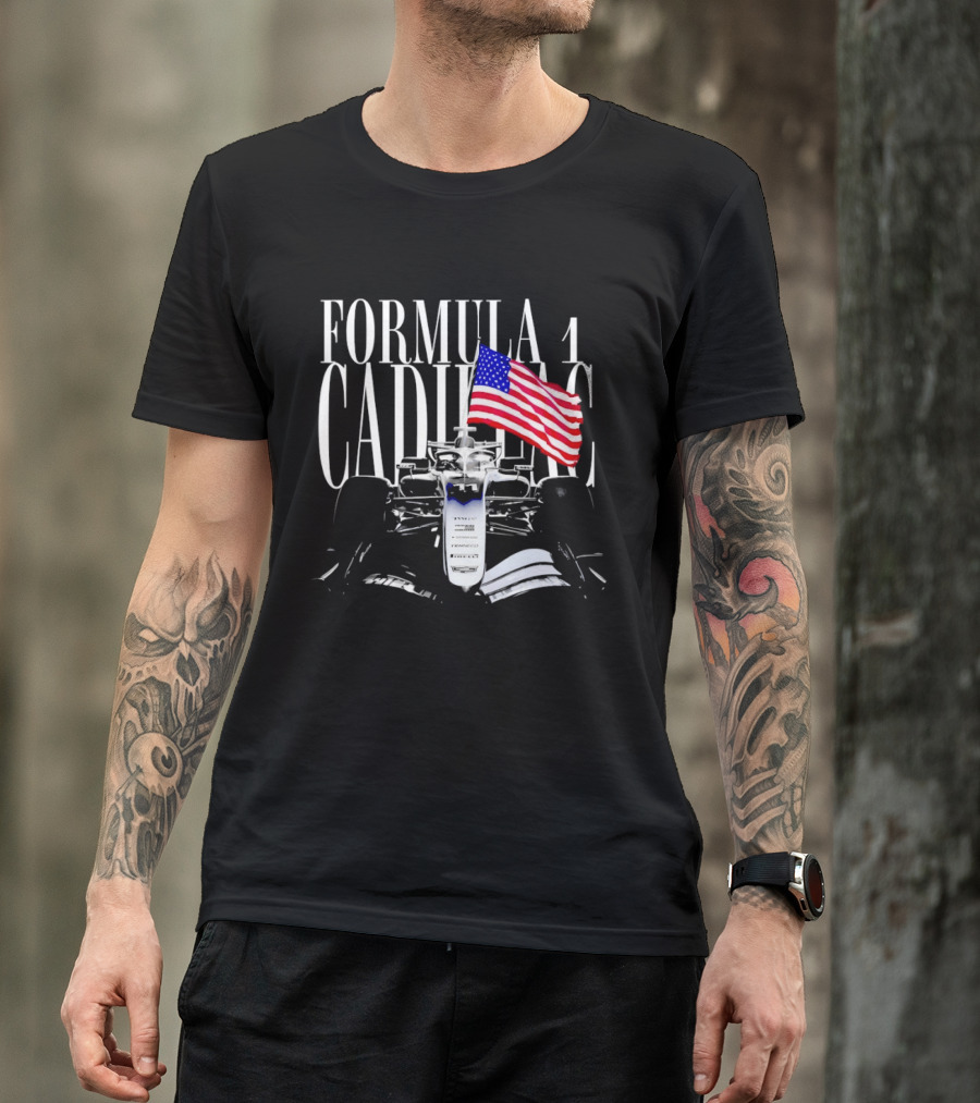 Cadillac Formula One Racing American Flag 2026 T-Shirt