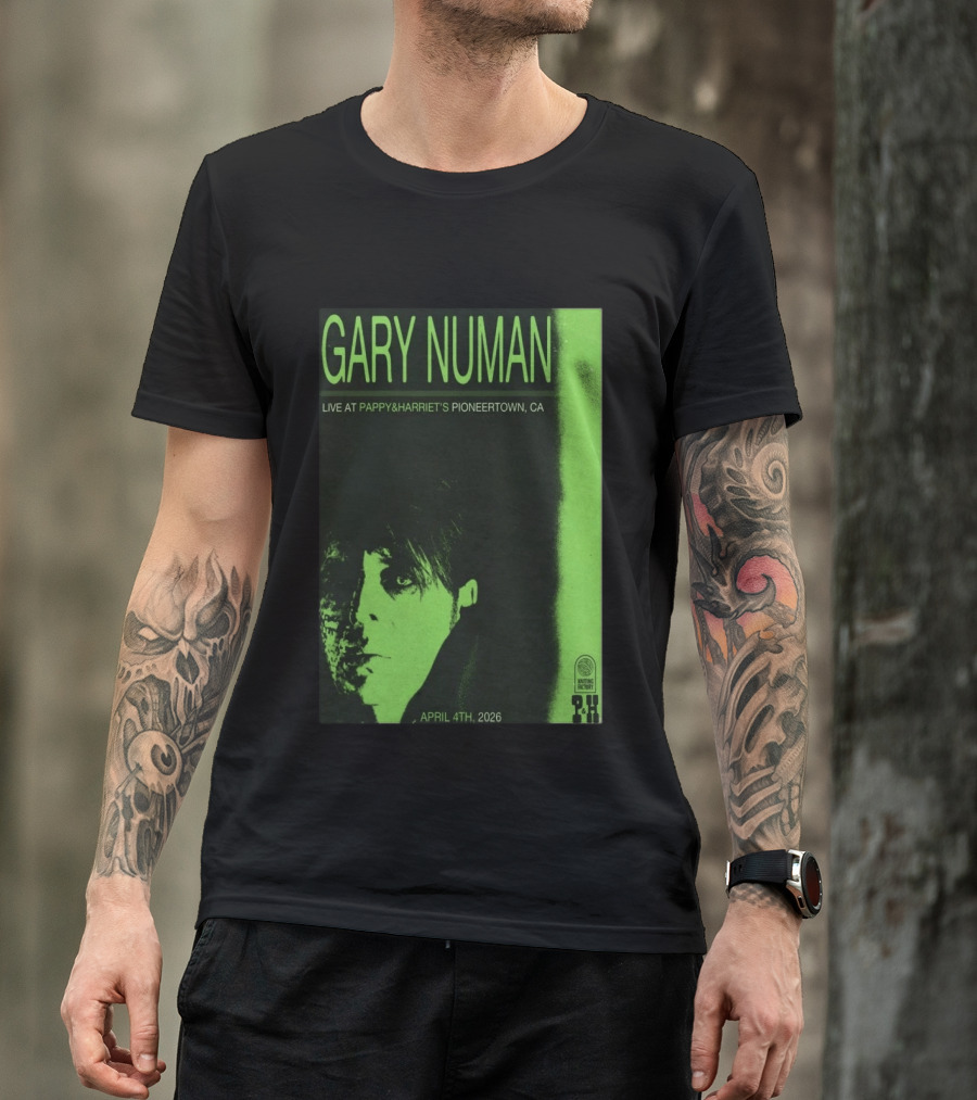 Gary Numan Live At Pappy & Harriet's Pioneertown CA April 4th 2026 T-Shirt