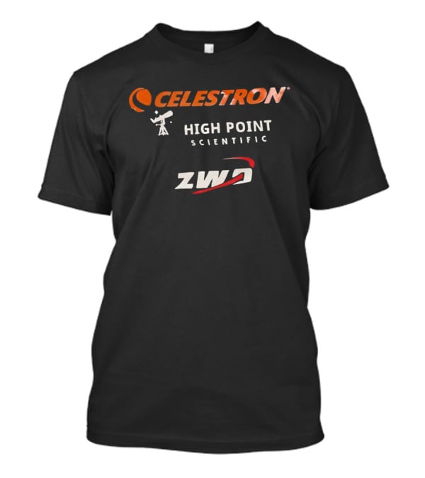 Celestron High Point Scientific ZWO Astronomy Equipment Collaboration T-Shirt