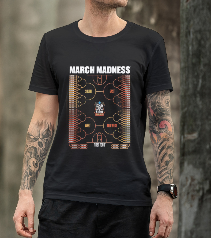 March Madness NCAA Men's Basketball Tournament 2026 Bracket Championship T-Shirt