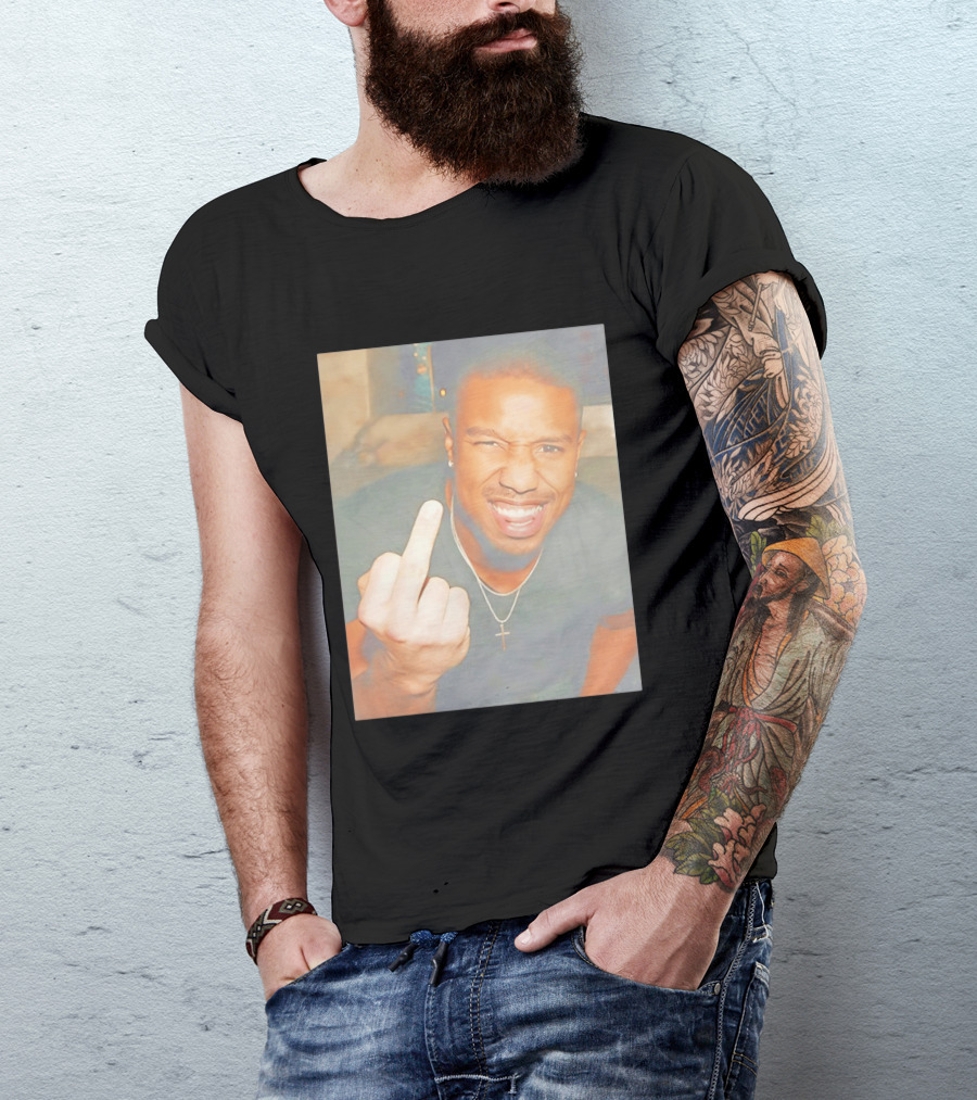 Michael B Jordan Sinners Oscar Middle Finger T-Shirt