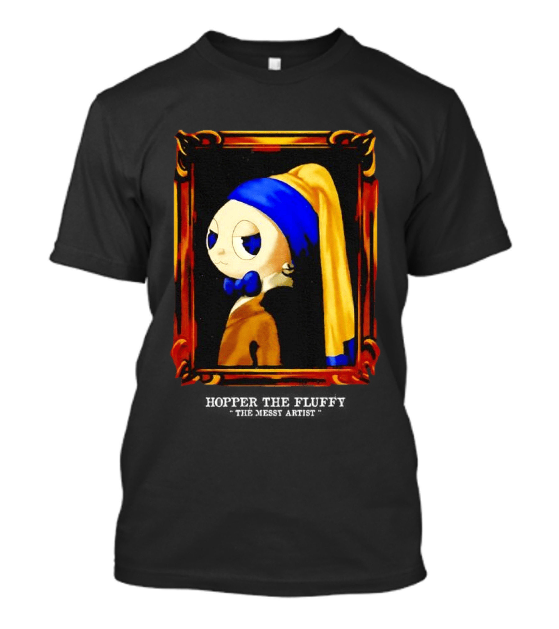 Hopper The Fluffy With A Pearl Earring Classic Masterpiece T-Shirt