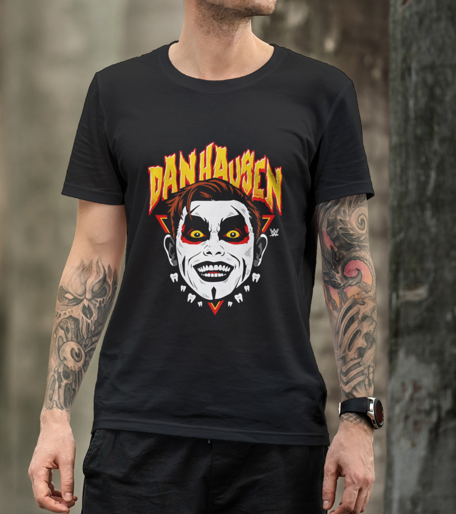 Danhausen WWE Big Head Yellow Eyes Face Paint T-Shirt
