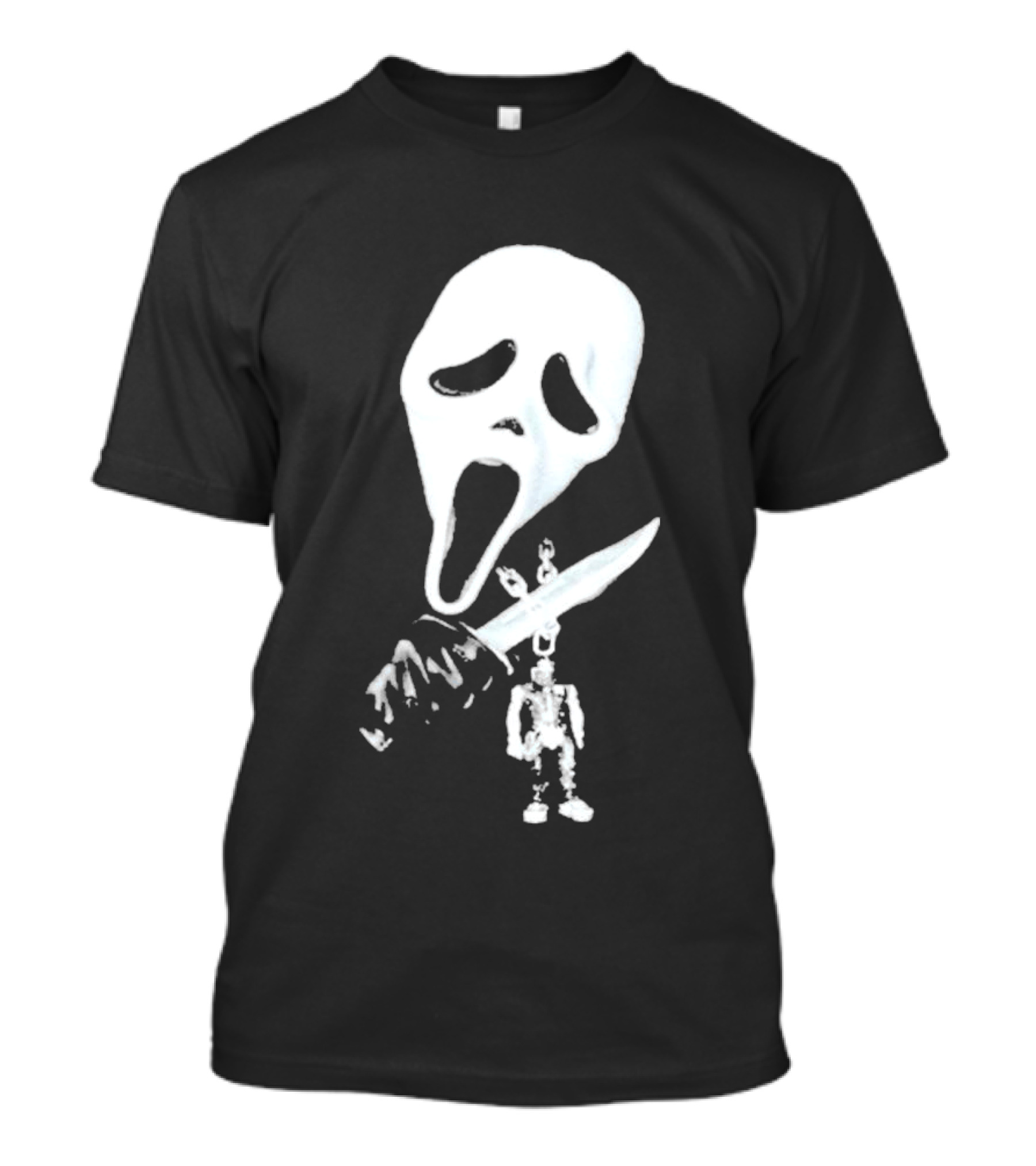 Don Toliver Scream Cactus Jack Favorite Scary Movie Ghostface Knife Skeleton Collaboration T-Shirt