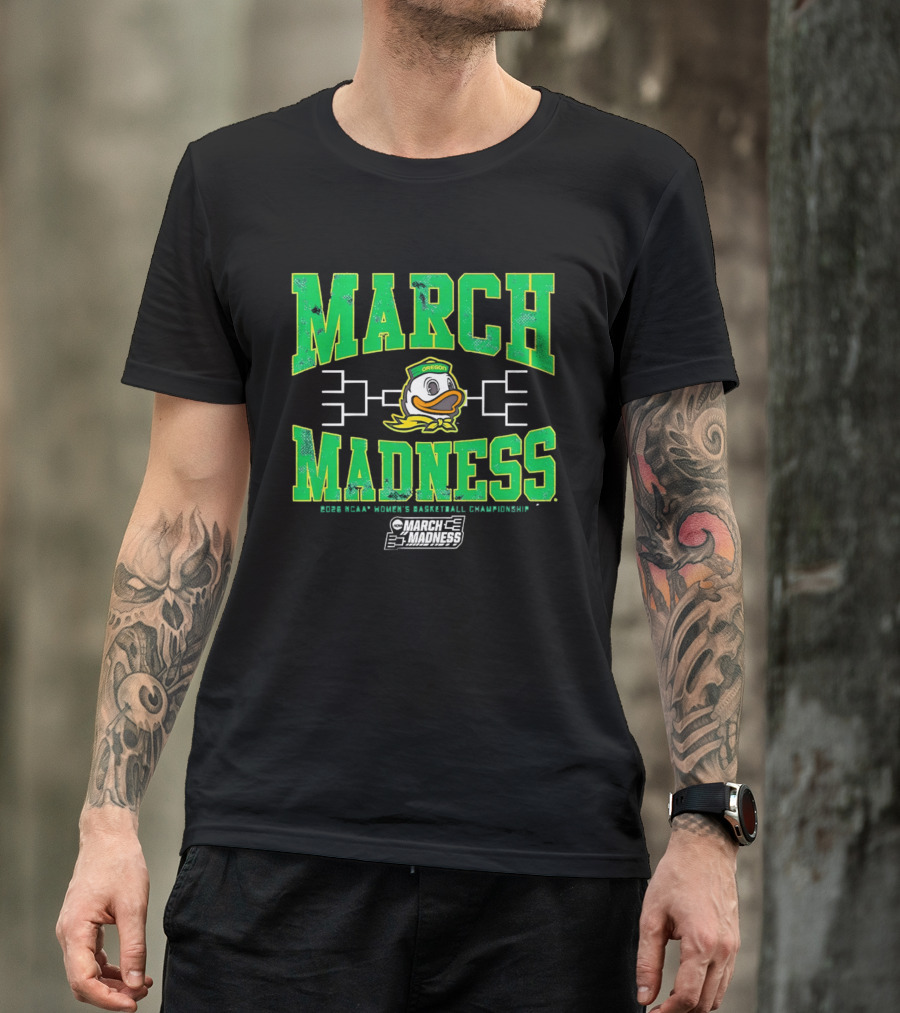 Oregon Ducks March Madness Women's Basketball Championship T-Shirt