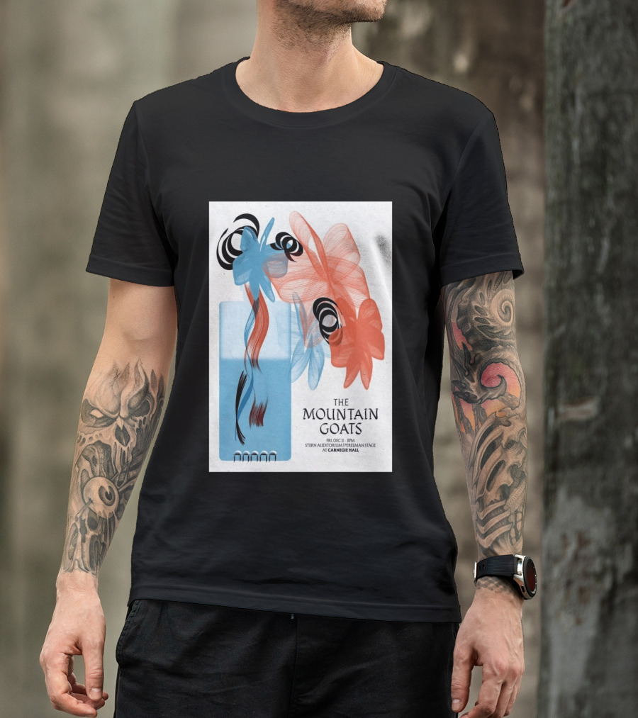 The Mountain Goats Carnegie Hall NYC Dec 11 2026 Stern Auditorium Perelman Stage T-Shirt