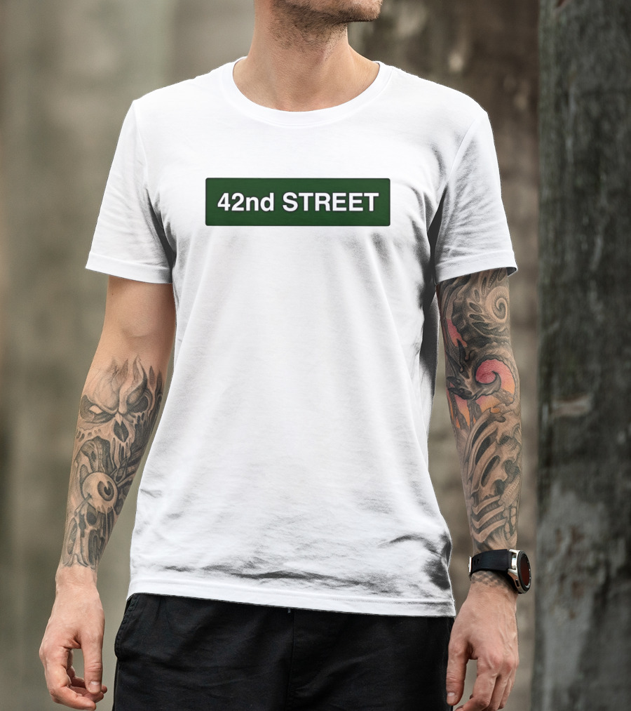 42nd Street Station Vintage Subway Sign T-Shirt