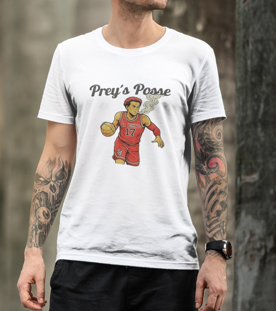 Prey's Posse St. John's Basketball 17 Smoky Dunk T-Shirt