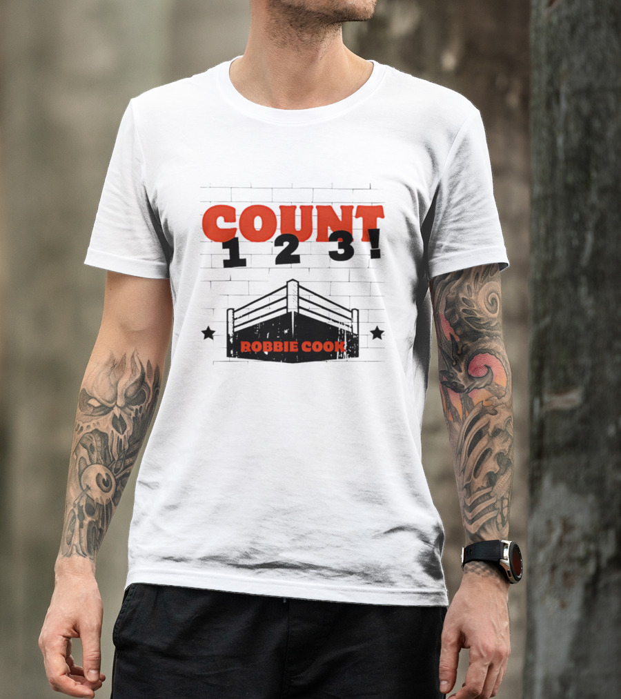 Robbie Cook Count 1 2 3 Boxing Ring T-Shirt