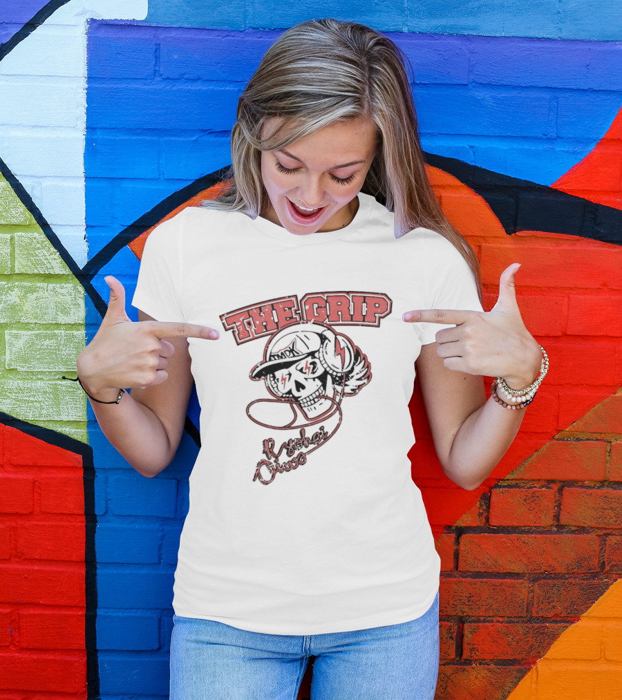 Ryohei Oiwa New Japan Pro Wrestling The Grip Thunderbolt Skull T-Shirt