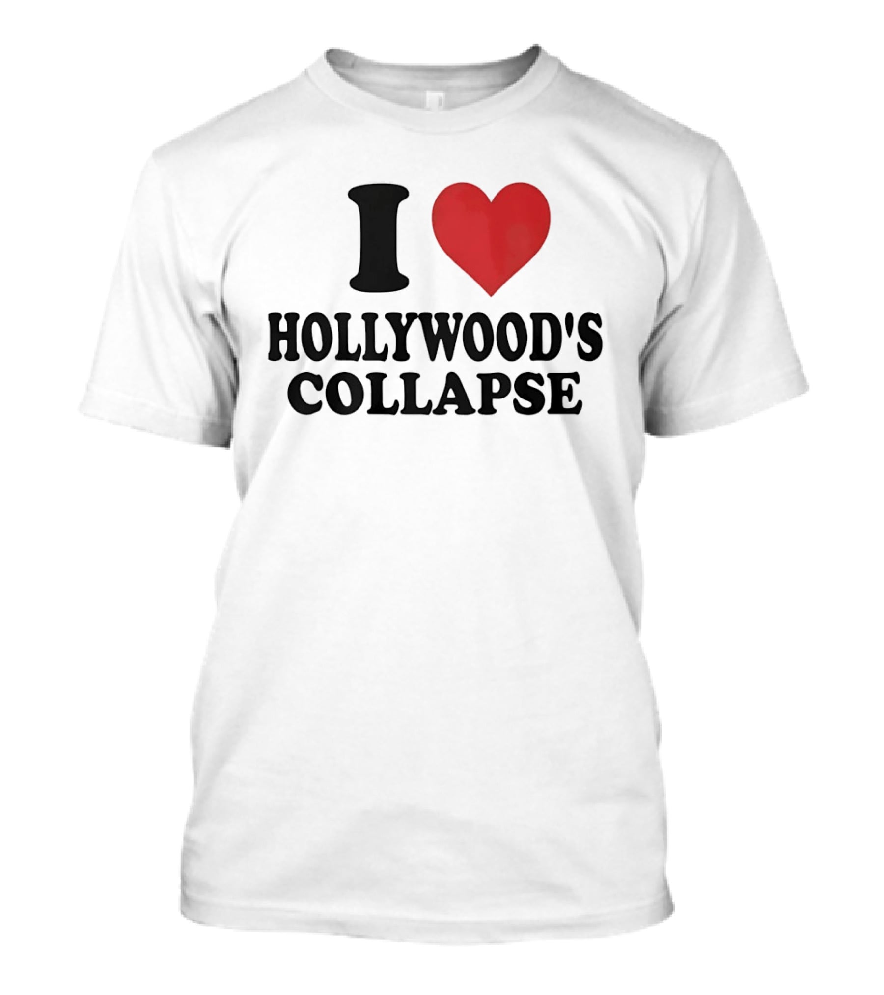 I Love Hollywood's Collapse Heart T-Shirt