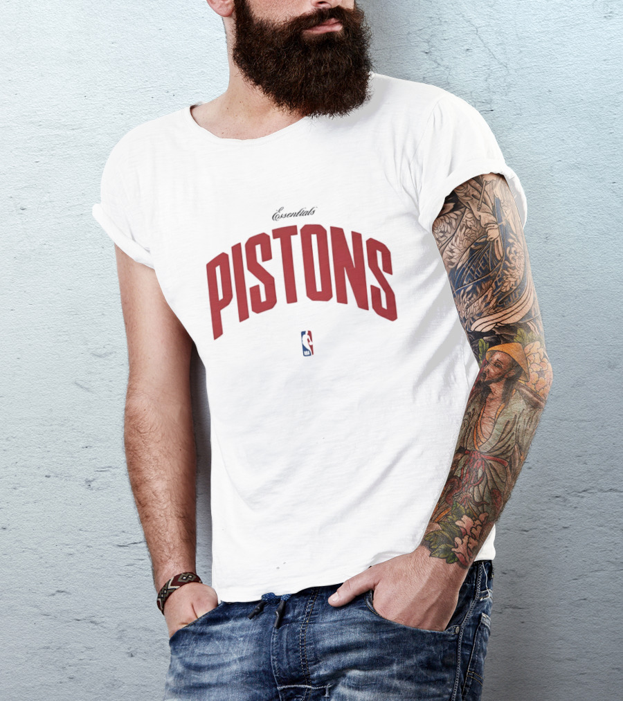 Essentials Detroit Pistons NBA Collaboration T-Shirt