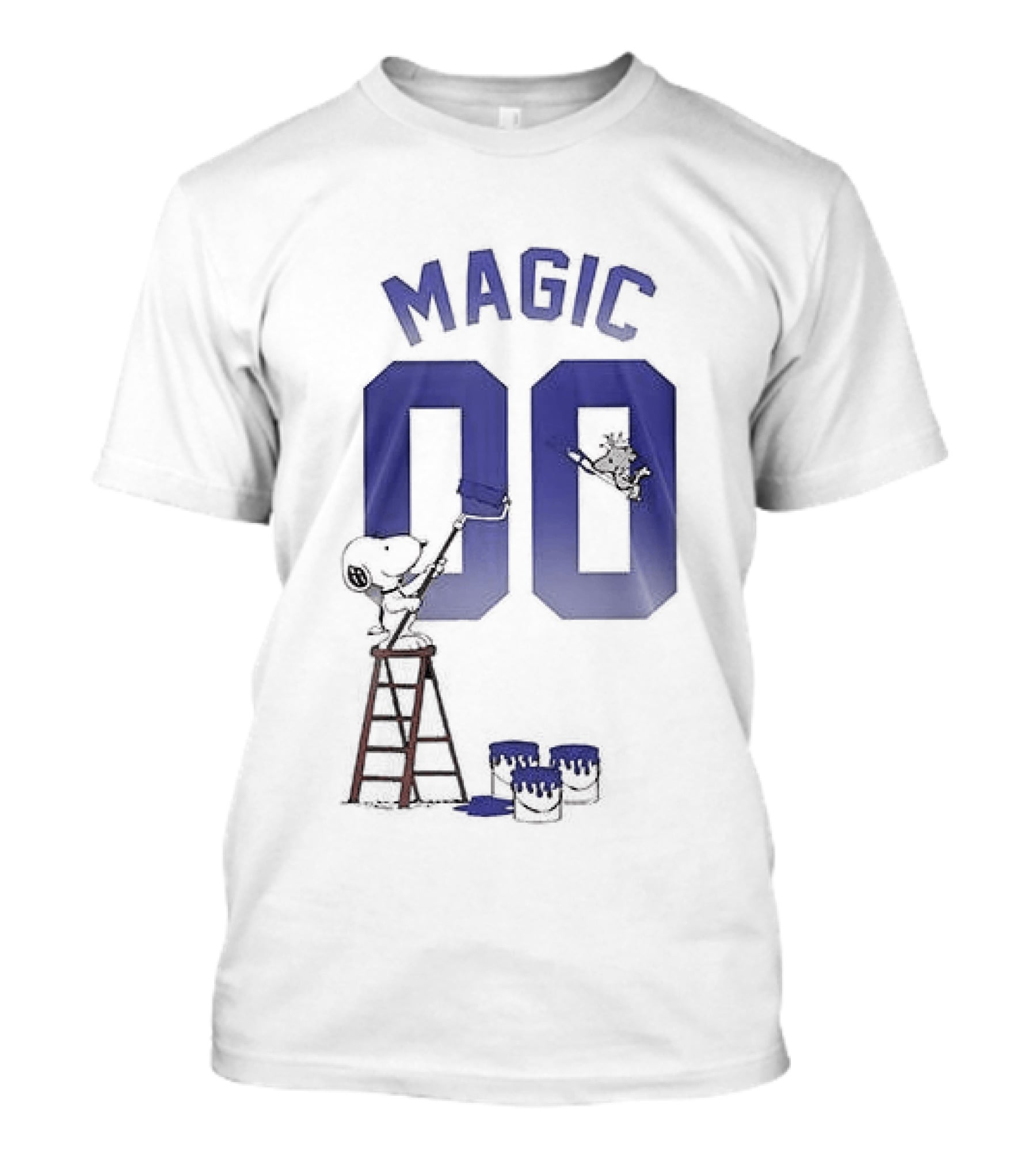 Orlando Magic Snoopy Shut Up And Dribble Magic 00 Basketball Collaboration T-Shirt