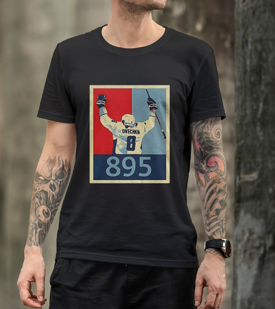 Ovechkin 895 Washington Capitals Hockey Record T-Shirt
