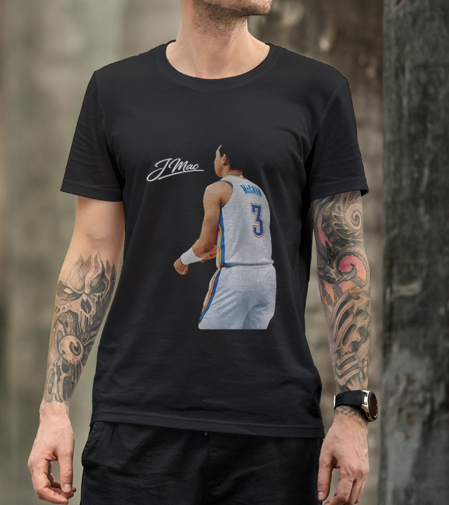 Jared McCain Oklahoma City Thunder Basketball NBA Number 3 Jersey T-Shirt
