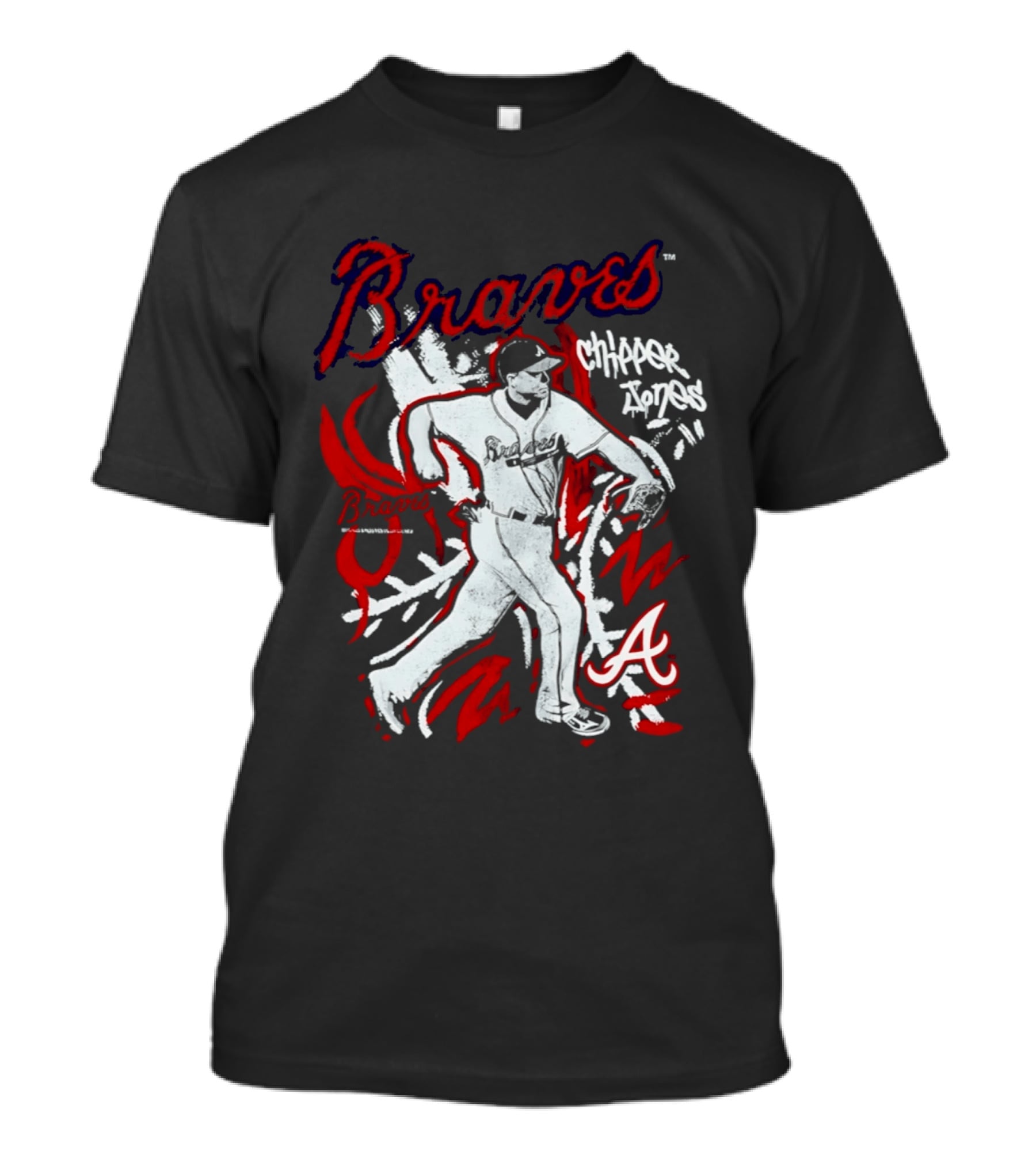 Atlanta Braves Chipper Jones Chalked Up Player T-Shirt
