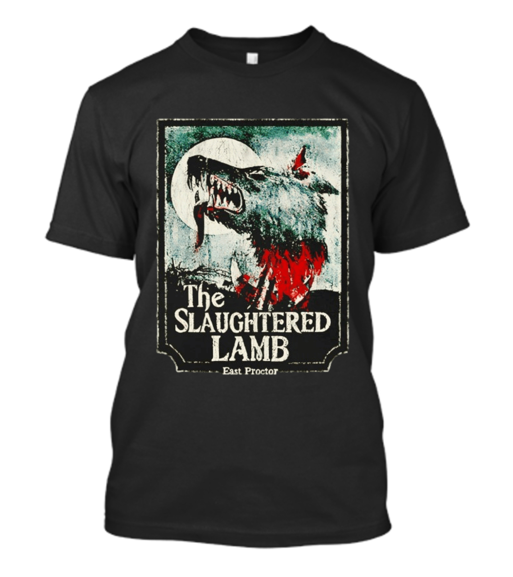 The Slaughtered Lamb East Proctor Werewolf Blood Moon Iconic Horror T-Shirt