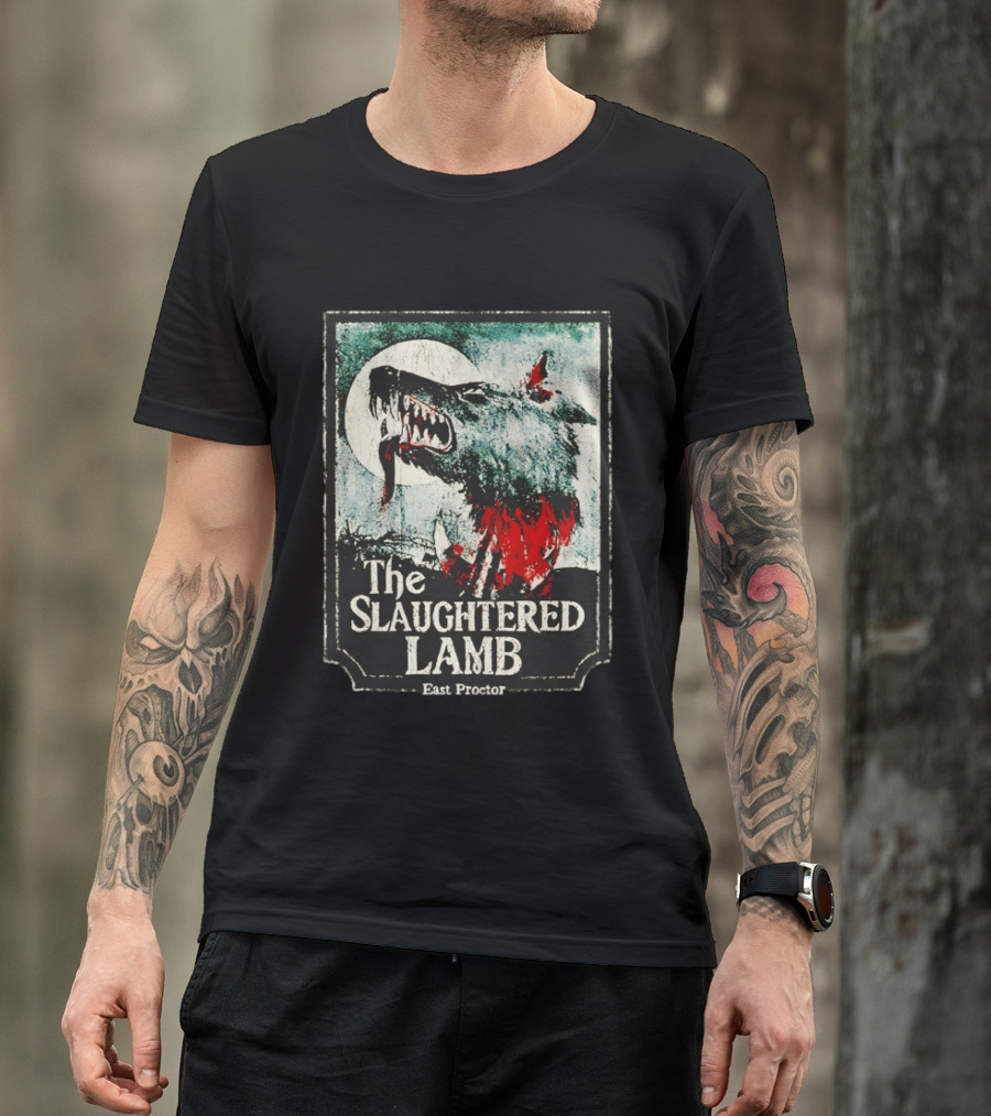 The Slaughtered Lamb East Proctor Werewolf Blood Moon Iconic Horror T-Shirt