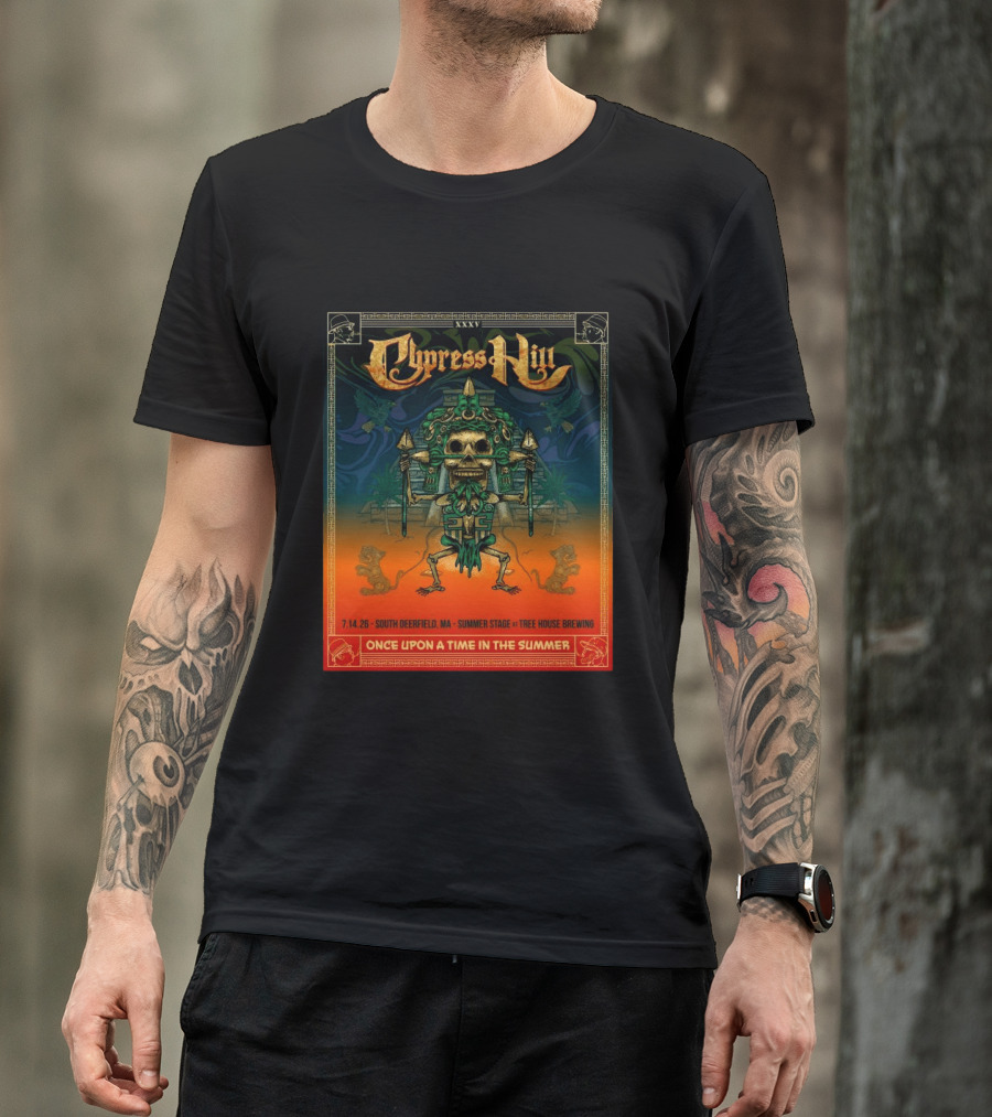 Cypress Hill XXXV Once Upon A Time In The Summer South Deerfield MA Tree House Brewing July 14 2026 T-Shirt