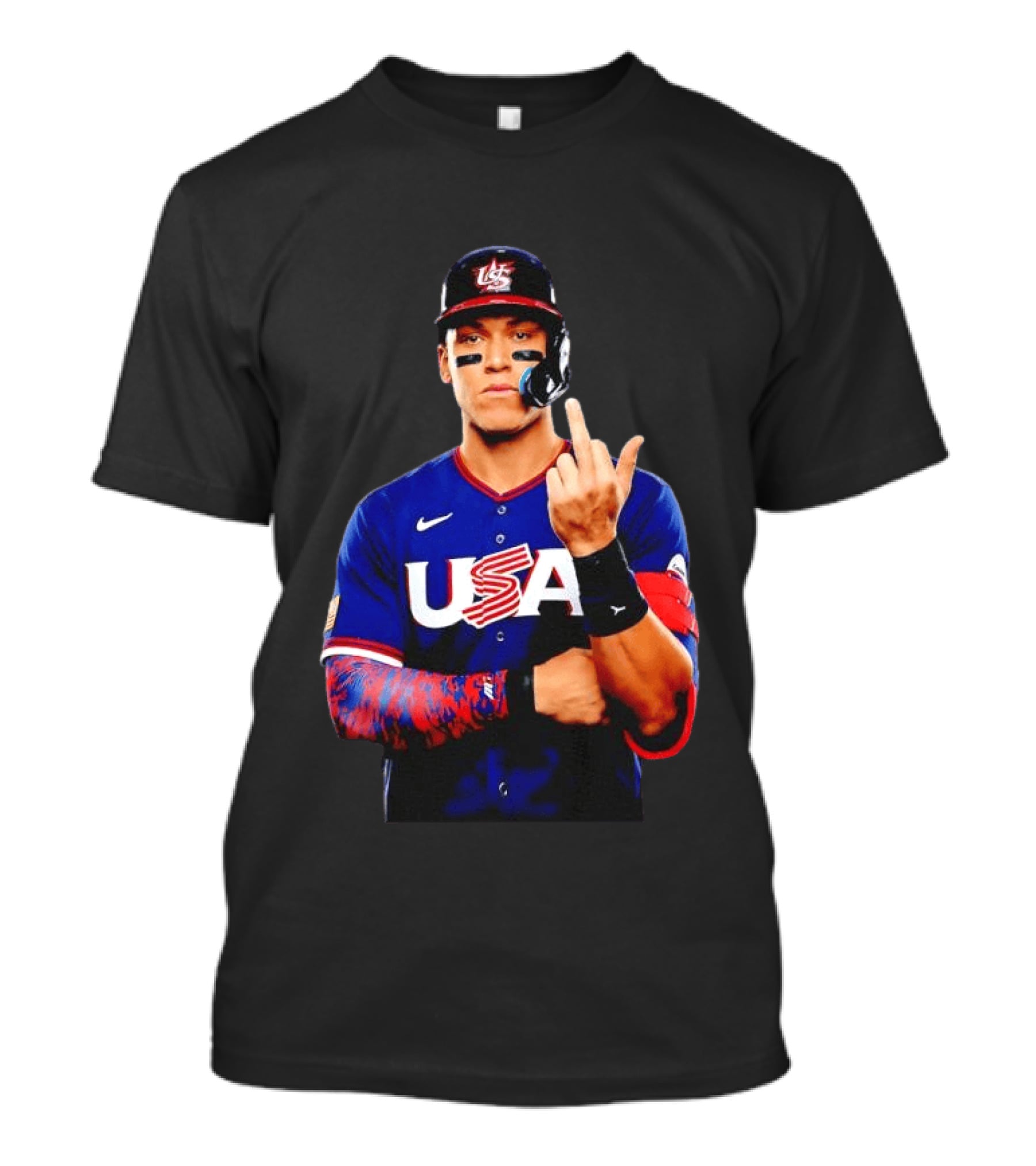 Aaron Judge USA Baseball WBC 2026 Middle Finger Iconic Gesture T-Shirt
