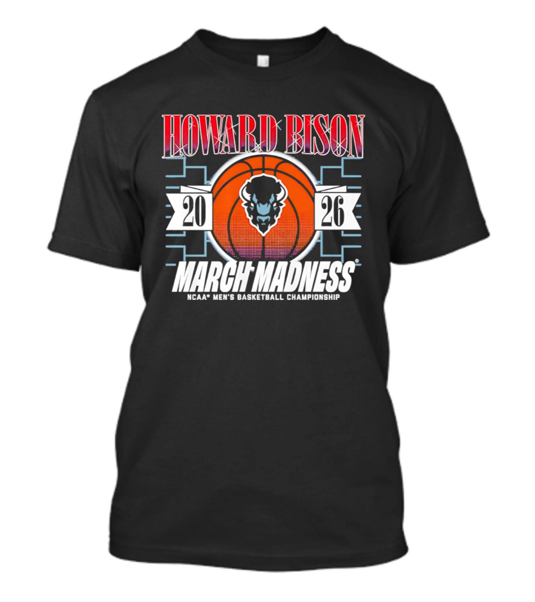 Howard Bison 2026 NCAA Men's Basketball Championship March Madness T-Shirt