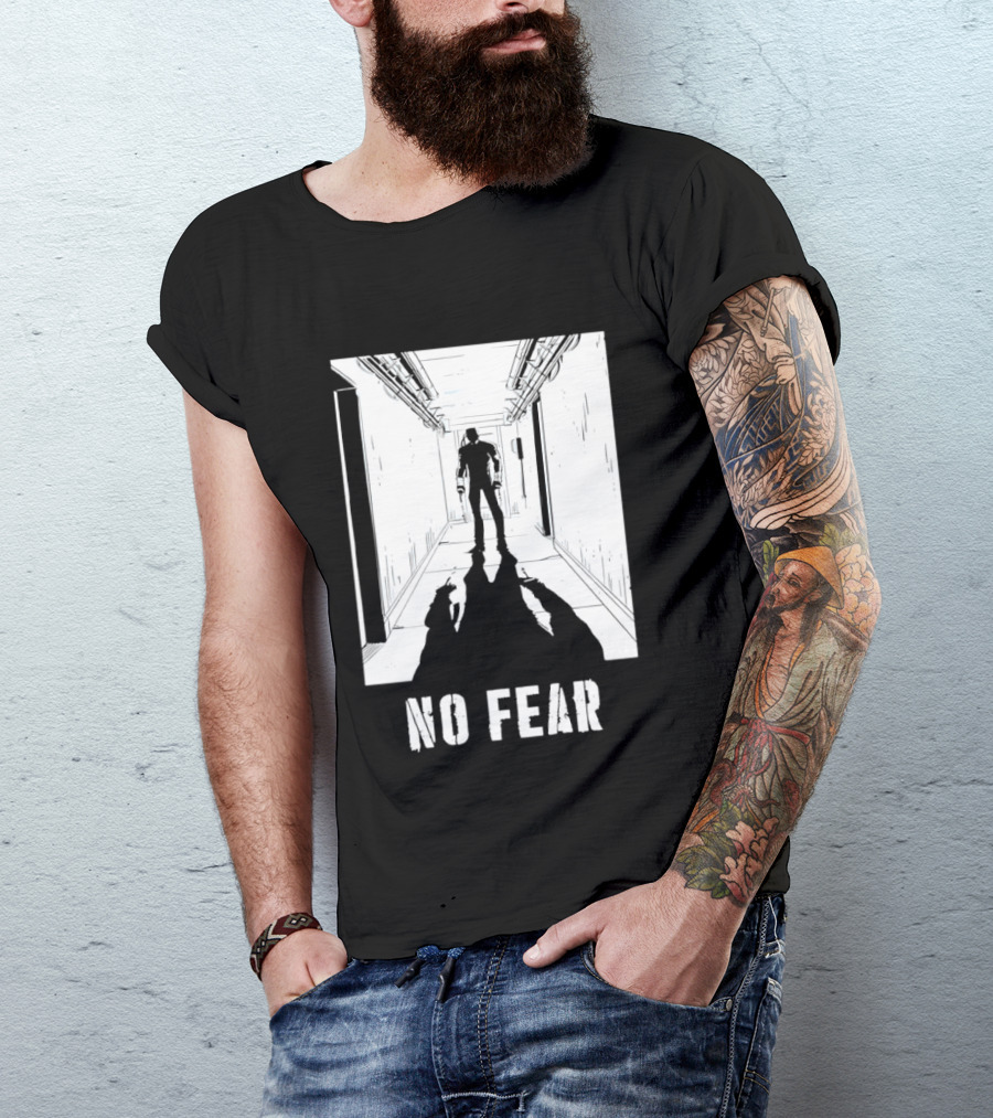No Fear Redux Corridor Shadow Person Standing T-Shirt