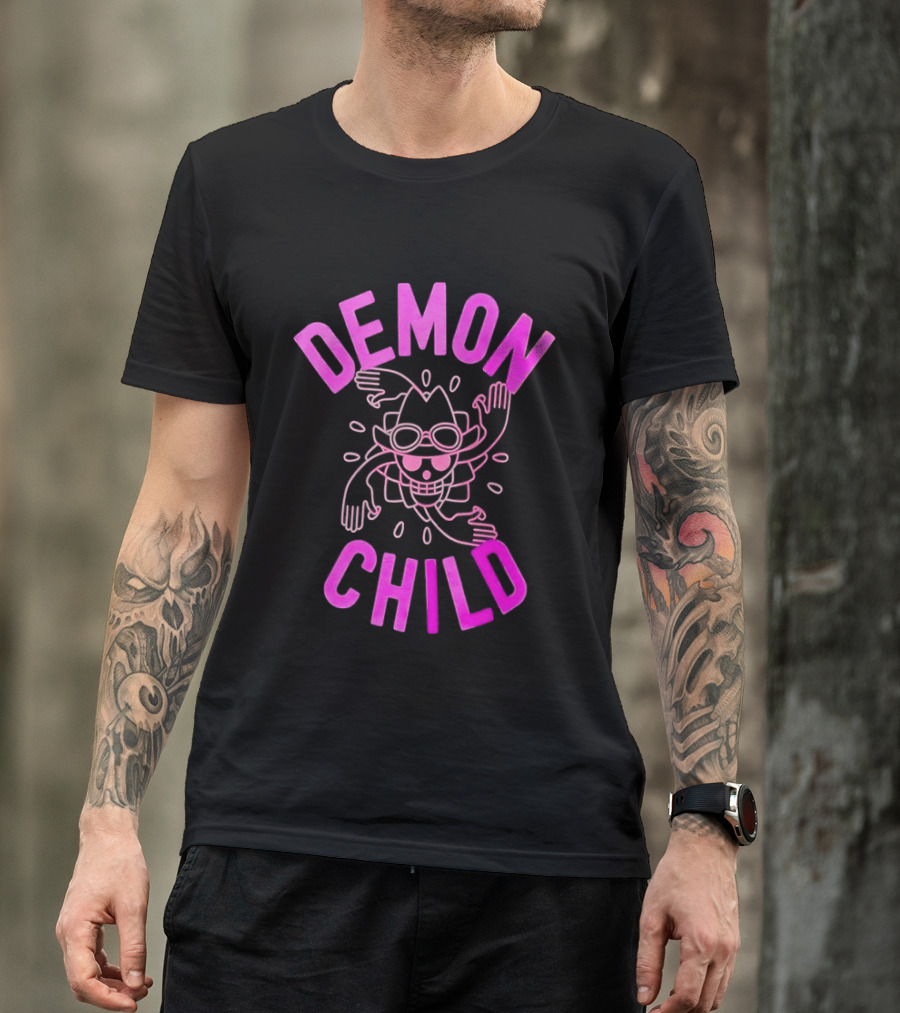 Demon Child Nico Robin Pink Line T-Shirt