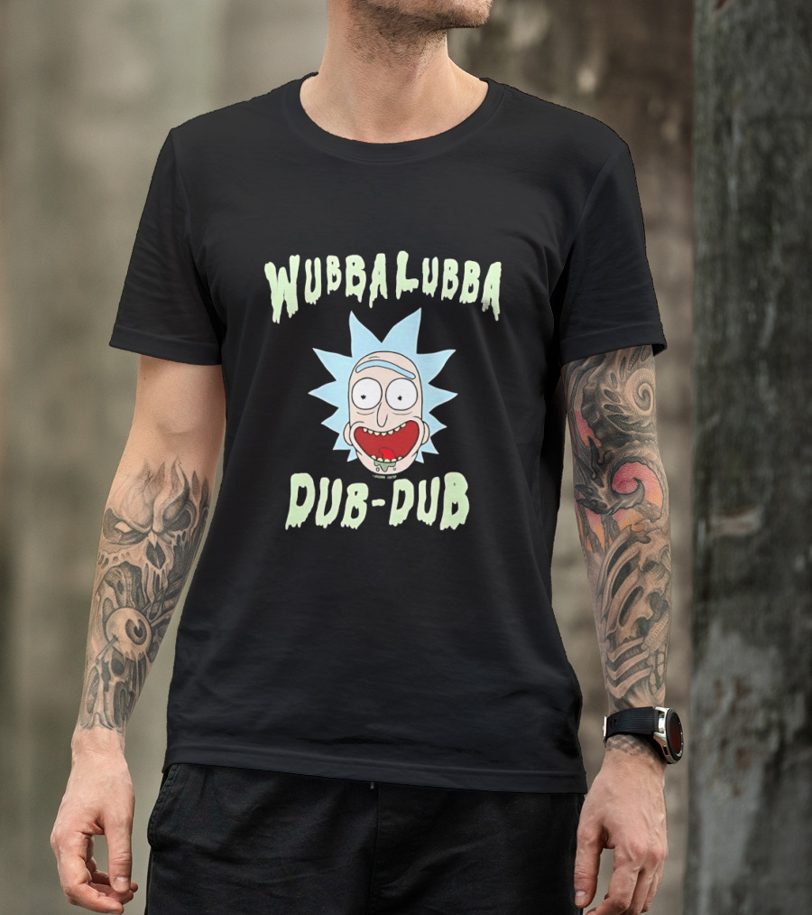 Wubbalubba Dub Dub Rick Sanchez Face T-Shirt